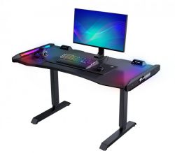 Стіл для геймера, ергономічний дизайн, USB 3.0/Audio хаб, RGB підсвічування, регулювання висоти Cougar MARS - Картинка 12