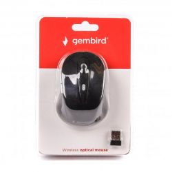 Бездротова оптична миша, USB, 1600 dpi, чорна Gembird MUSW-6B-01 - Картинка 5