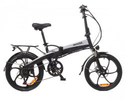 Електричний велосипед 20", чорно-сріблястий Maxxter RUFFER (black-silver)