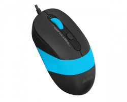Миша дротова безшумна Fstyler, USB, 1600 dpi, синій A4Tech FM10S (Blue) - Картинка 2