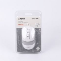 Миша дротова безшумна Fstyler, USB, 1600 dpi, білий A4Tech FM10S (White) - Картинка 8