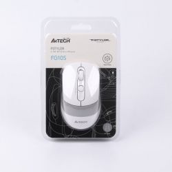 Миша бездротова безшумна Fstyler, USB, 2000 dpi, білий A4Tech FG10S (White) - Картинка 6