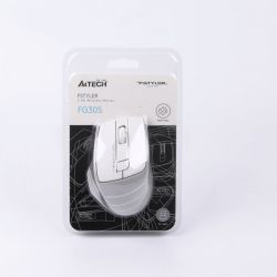 Миша бездротова безшумна Fstyler, USB, 2000 dpi, сірий+білий A4Tech FG30S (Grey+White) - Картинка 6