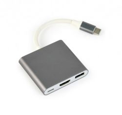- USB-C  HDMI/USB 3.0/USB-C Cablexpert A-CM-HDMIF-02-SG -  1