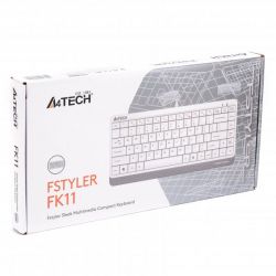  Fstyler Compact Size, USB A4Tech FK11 USB (White) -  4