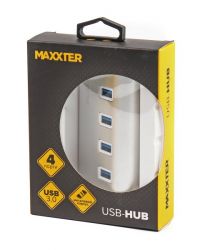  USB 3.0 Type-A  4 , ,  Maxxter HU3A-4P-01 -  4