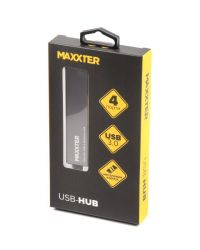  USB 3.0 Type-A  4 , , - Maxxter HU3A-4P-02 -  3