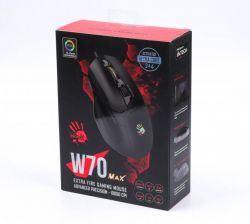  A4Tech W70 Max Bloody, Stone Black, USB,  ( MAX BC3332-A), 100-10000 dpi, RGB  (5 ), 11 ,  X'Glide, 1.8  -  10