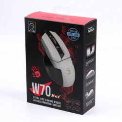  A4Tech W70 Max Bloody (Panda White) Activated, RGB, 10000 CPI, 50M ,  +  -  10