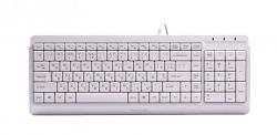  Fstyler Wired Keyboard USB,  A4Tech FK15 (White)