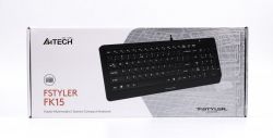  Fstyler Wired Keyboard USB,  A4Tech FK15 (Black) -  10
