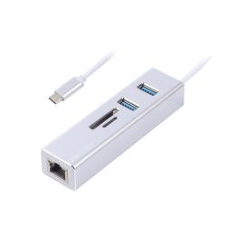 ,  USB  Gigabit Ethernet, 2 Ports USB 3.0 + microSD/TF , 1000 Mbps, ,  Maxxter NECH-2P-SD-01