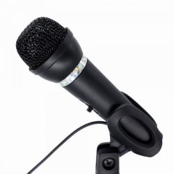 Мікрофон настільний, з підставкою, 3.5 jack, чорний Gembird MIC-D-04