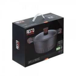 Кастрюля із литого алюмінію з кришкою, серія "CAPELLA", =24 см, h=11.5 см, 4.6 л RESTO 93503 - Картинка 10