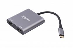 - USB-C  2 HDMI (2  ) Maxxter V-CM-2HDMI