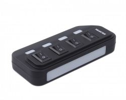  USB 2.0 Type-A  4 , 1   Type-B, 5V1A   , ,  Maxxter HU2A-4P-AC-02 -  2