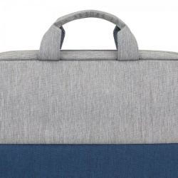 Сумка для ноутбука 15.6" RIVACASE 7532 (Grey/Dark blue) - Картинка 8