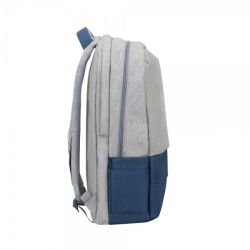 Рюкзак для ноутбука 17.3" "Prater" RIVACASE 7567 (Grey/ Dark Blue) - Картинка 4