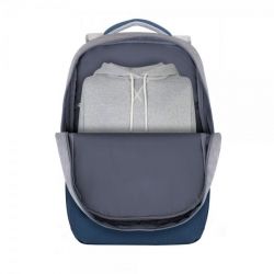 Рюкзак для ноутбука 17.3" "Prater" RIVACASE 7567 (Grey/ Dark Blue) - Картинка 15