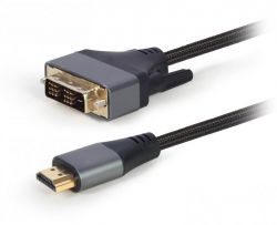  HDMI  DVI, 18+1pin, 4K 30Hz, 1.8  Cablexpert CC-HDMI-DVI-4K-6 -  2