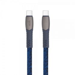 ������ USB 2.0 Type-C/Type-C, �������� ����������, 1.2 �, 3�, 60 ��, ����� RIVACASE PS6105 BL12