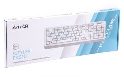  Fstyler Sleek MMedia Comfort, USB,  A4Tech FKS10 (White) -  4