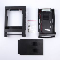 Внутрішня кишеня SATA пластик, чорний, 2 вентилятори, Power Slide Switch Agestar SR3P-SW-2F(BLACK) - Картинка 4