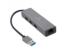 ,  USB-A  Gigabit Ethernet, 3  USB 3.1 Gen1 (5 Gbps), 1000 Mbps, ,  Cablexpert A-AMU3-LAN-01
