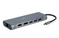   USB-C 8--1 (USB  3.0/HDMI/DisplayPort/VGA/PD// /-) Cablexpert A-CM-COMBO8-01 -  2