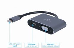 - USB-C  HDMI/VGA, 4 30  Cablexpert A-USB3C-HDMIVGA-01 -  2