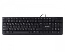 Клавіатура офісна, USB, пластик, чорний Maxxter KBM-U01-UA