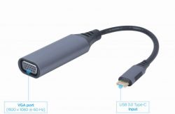- USB Type-C  VGA, Full HD 60  Cablexpert A-USB3C-VGA-01 -  3