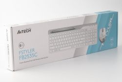   Fstyler + (FB35C+FBK25), Icy White, USB A4Tech FB2535C (Icy White) -  5