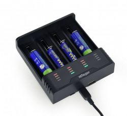 Зарядний пристрій для акумуляторів Ni-MH + Li-ion EnerGenie BC-USB-02 - Картинка 4