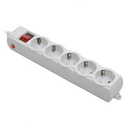 Мережевий фільтр, сiрий, 4,5 м кабель, 5 розеток Gembird SPG5-G-15G-PRO - Картинка 3