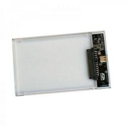 Зовнішня кишеня 2.5", USB 3.2, 12.5mm /15mm HDD/SSD, прозорий Agestar 3UB2P6C (Transparent) - Картинка 2