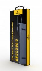   USB-C 10--1 (USB- + HDMI/VGA/PD//LAN/3.5- ),  Cablexpert A-CM-COMBO10-01 -  3