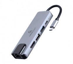   USB-C 5--1 (/HDMI/PD/LAN),  Cablexpert A-CM-COMBO5-04 -  1