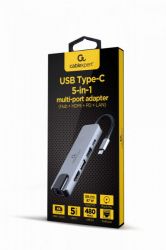   USB-C 5--1 (/HDMI/PD/LAN),  Cablexpert A-CM-COMBO5-04 -  2