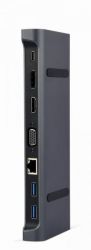   USB-C 9--1 (USB- + HDMI/VGA/PD//LAN/3.5- ),  Cablexpert A-CM-COMBO9-02 -  1