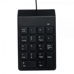 Цифрова USB клавіатура, 18 кнопок, чорний Gembird KPD-U-03