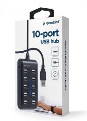   10  USB 2.0, ,  Gembird UHB-U2P10P-01 -  5