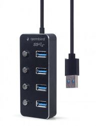   4  USB 3.0,  , \,  Gembird UHB-U3P4P-01 -  4