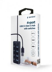   4  USB 3.0,  , \,  Gembird UHB-U3P4P-01 -  5