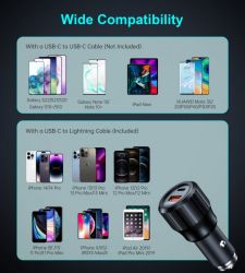 ������������ �������� �������, 2 �����, 63��, QC3.0+PD (18+45��), ������ Choetech TC0010-BK - �������� 4