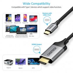  USB-C  HDMI, 4K 60 , 1.8  Choetech CH0021-BK -  6