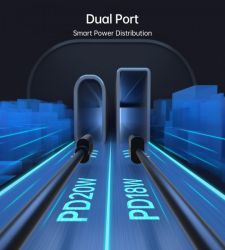 Автомобільний зарядний пристрій, 2 порти, 38Вт, QC3.0+PD (18+20Вт), чорний Choetech TC0005-BK - Картинка 6