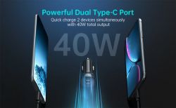 Автомобільний зарядний пристрій, 2 порти, 38Вт, QC3.0+PD (20+20Вт), чорний Choetech TC0008-BK - Картинка 12