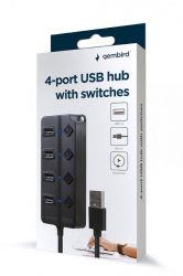   4  USB 2.0,  , ,  Gembird UHB-U2P4P-01 -  5