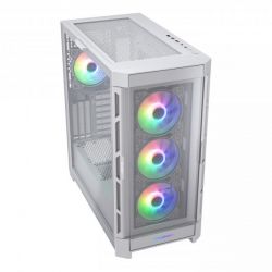 Ігровий корпус, 3*120mm ARGB, 1*120mm ARGB вентилятори передвстановлені, ATX/mATX/mini-ITX, скляне вікно Cougar Duoface Pro RGB (White) - Картинка 8